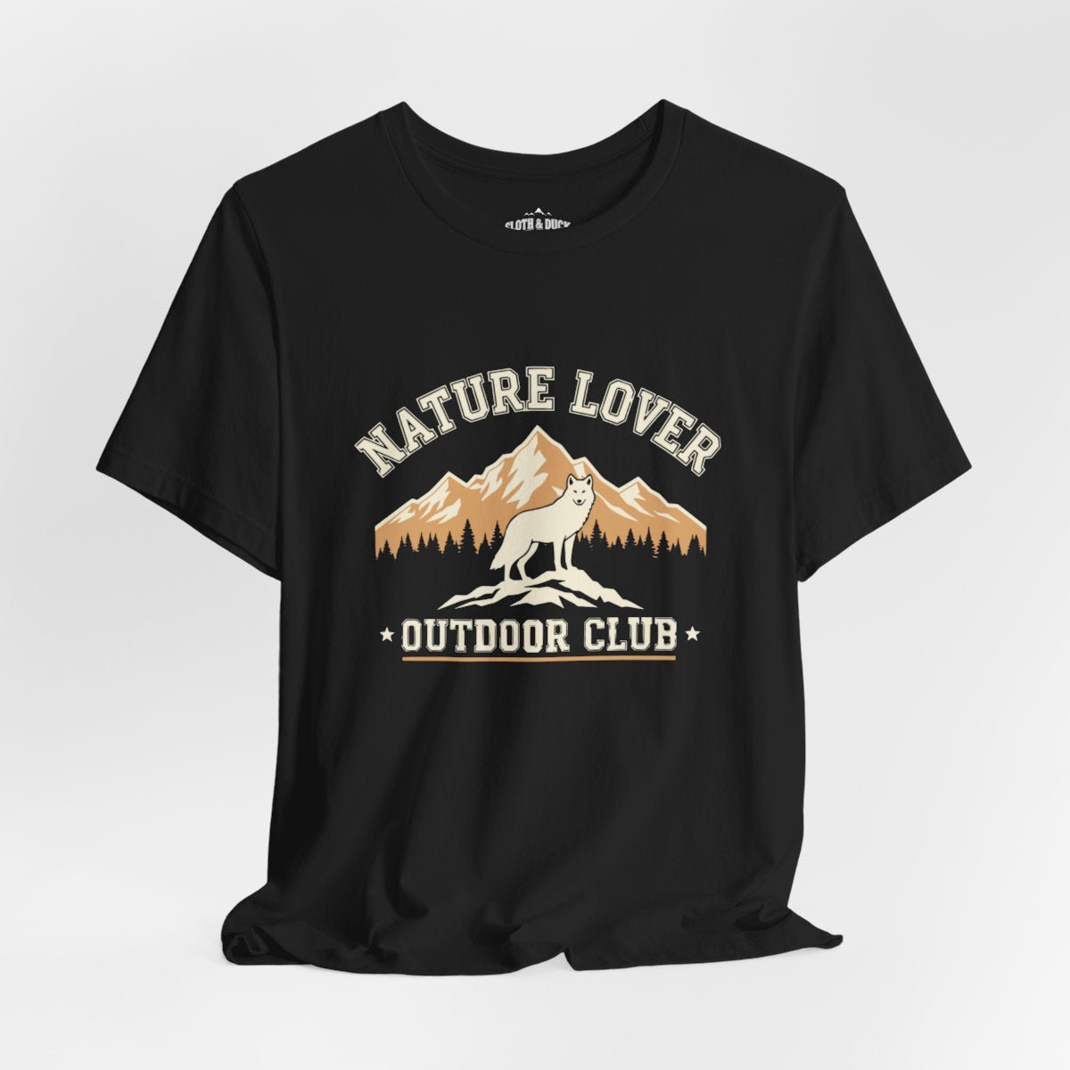Nature Lover Outdoor Club Wolf Mountain T-Shirt - S - Sloth & Duck