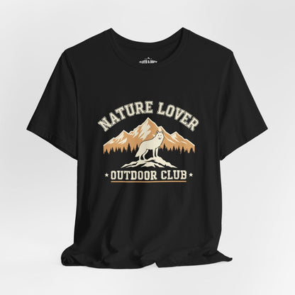Nature Lover Outdoor Club Wolf Mountain T-Shirt - S - Sloth & Duck