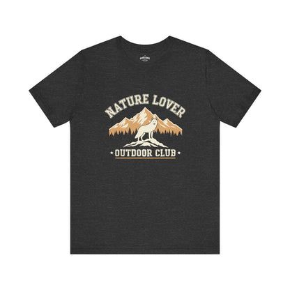 Nature Lover Outdoor Club Wolf Mountain T-Shirt - S - Sloth & Duck