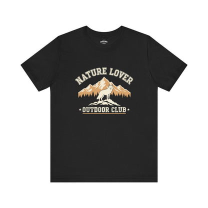 Nature Lover Outdoor Club Wolf Mountain T-Shirt - S - Sloth & Duck