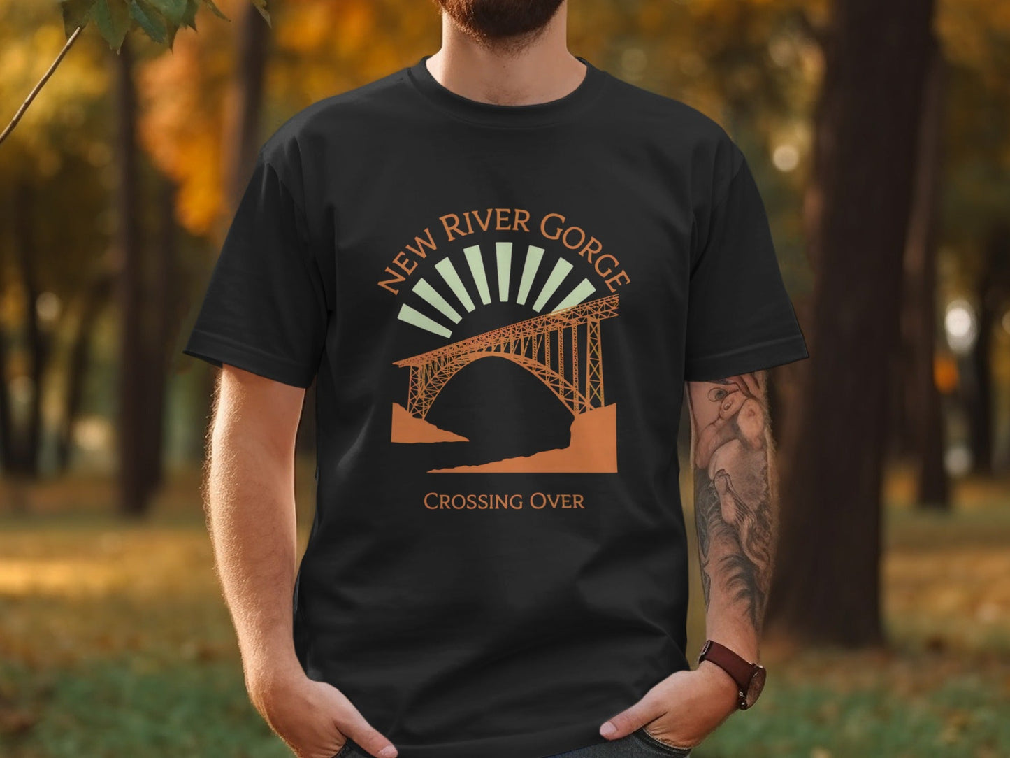 New River Gorge Heritage T-Shirt - S - Sloth & Duck