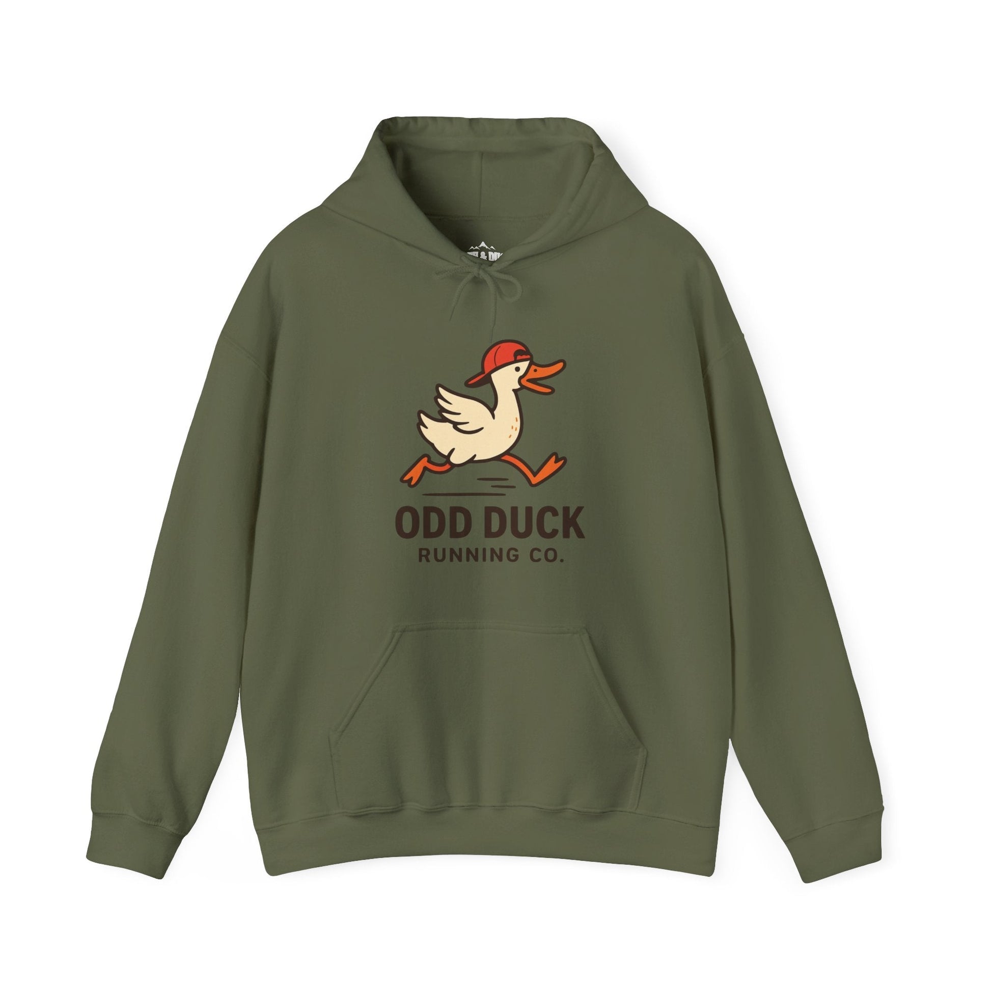 Odd Duck Running Co. Hoodie - Military Green - Sloth & Duck