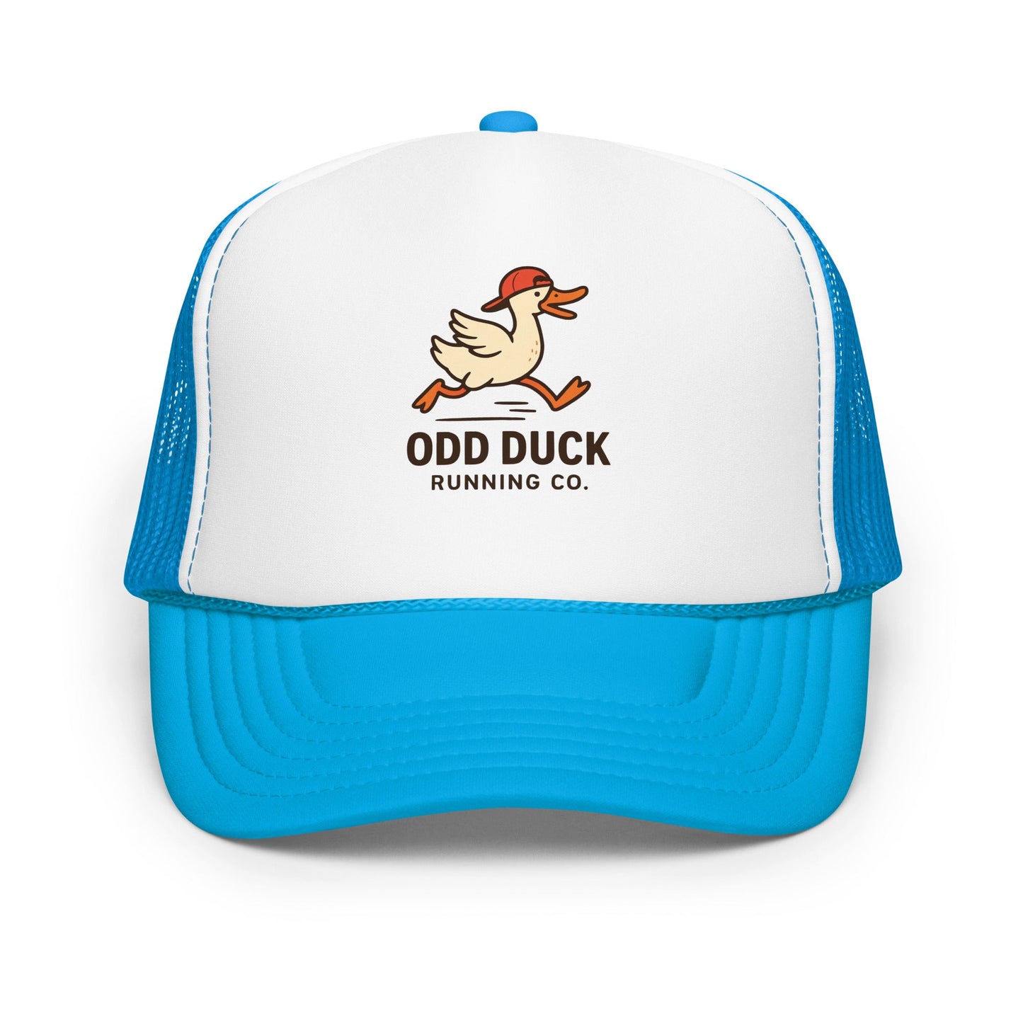 Odd Duck Running Company Trucker Hat - Blue / White / Blue - Sloth & Duck
