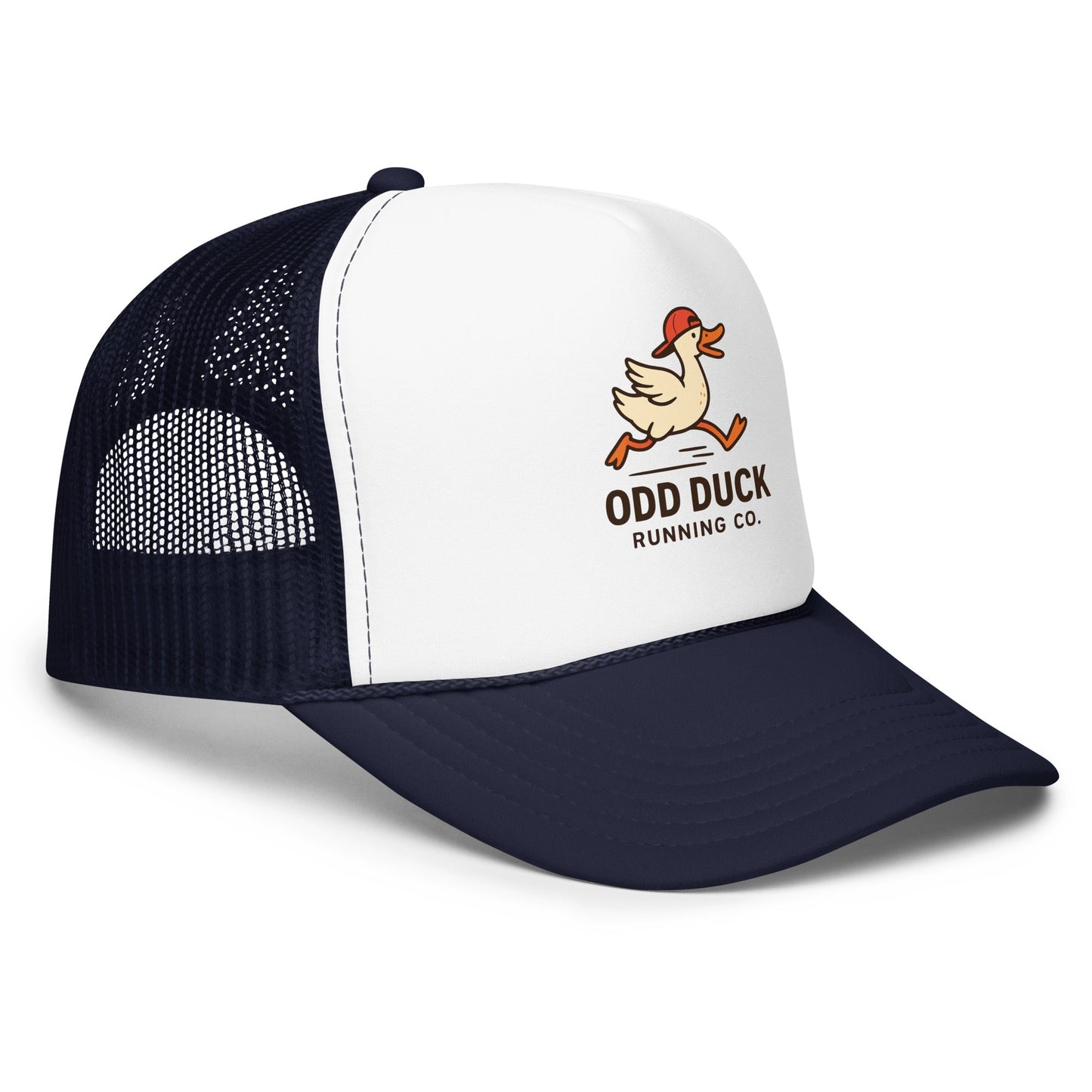 Odd Duck Running Company Trucker Hat - White - Sloth & Duck