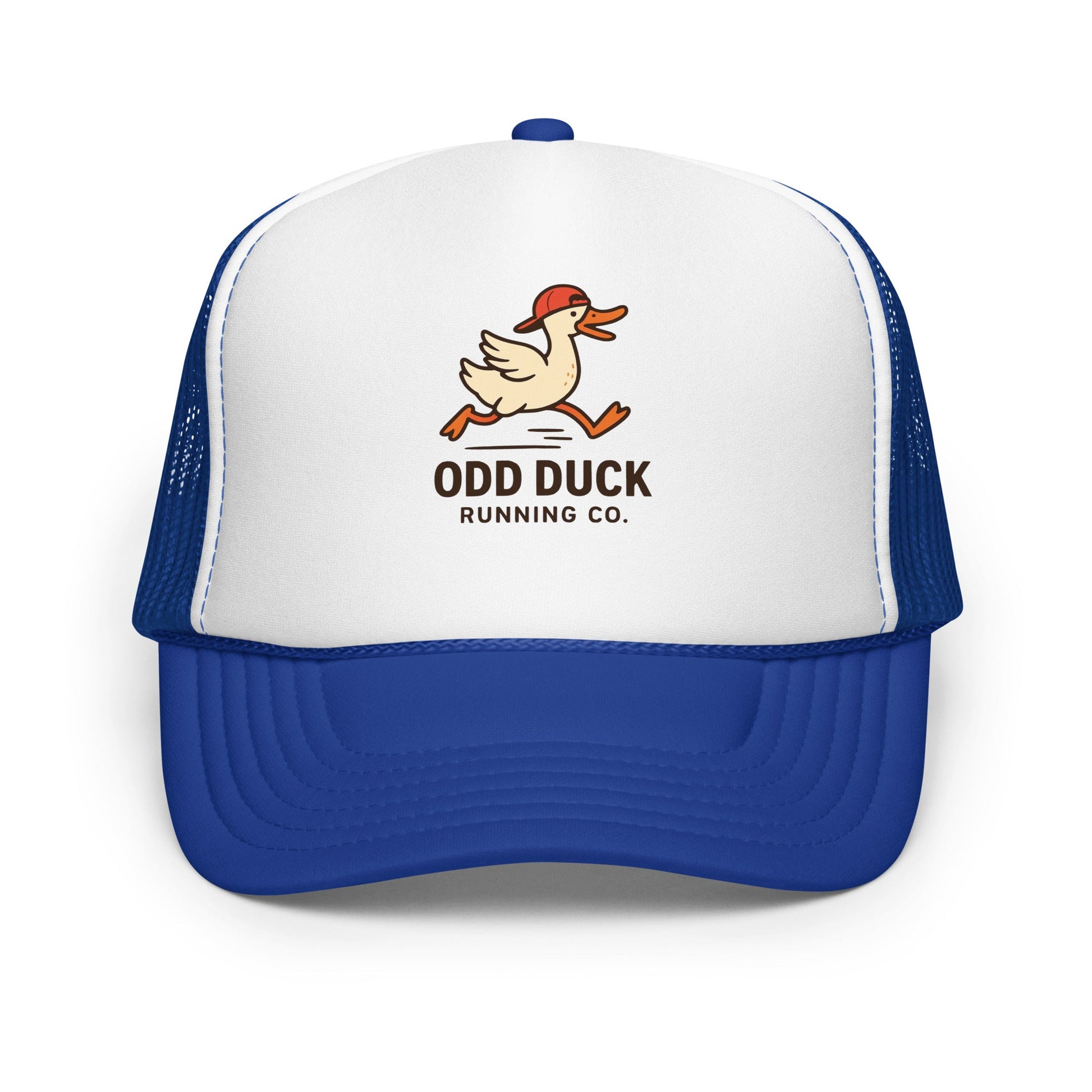 Odd Duck Running Company Trucker Hat - Royal/ White/ Royal - Sloth & Duck
