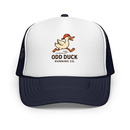 Odd Duck Running Company Trucker Hat - Navy/ White/ Navy - Sloth & Duck