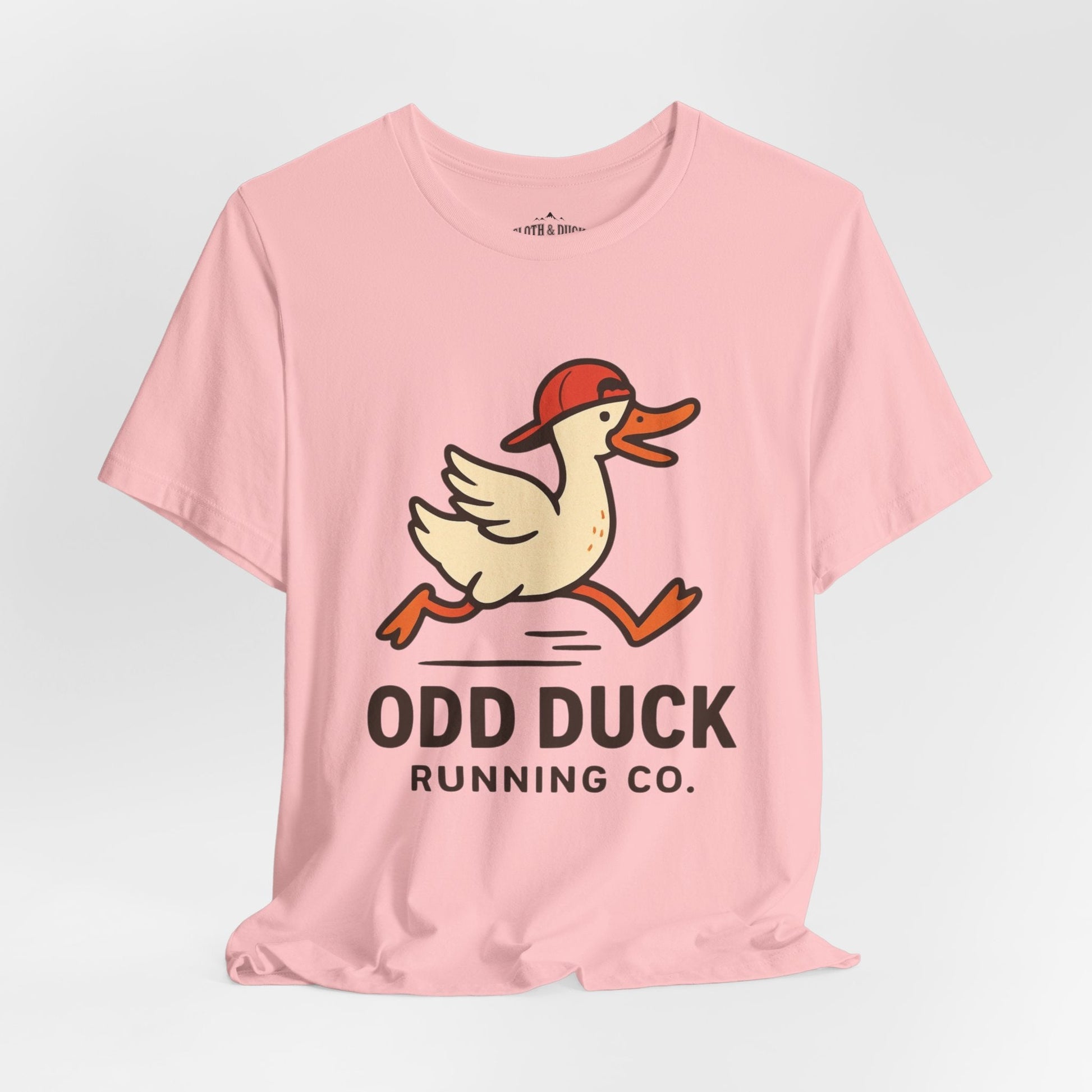 Odd Duck Running Tee - Embrace the Odd - Pink - Sloth & Duck