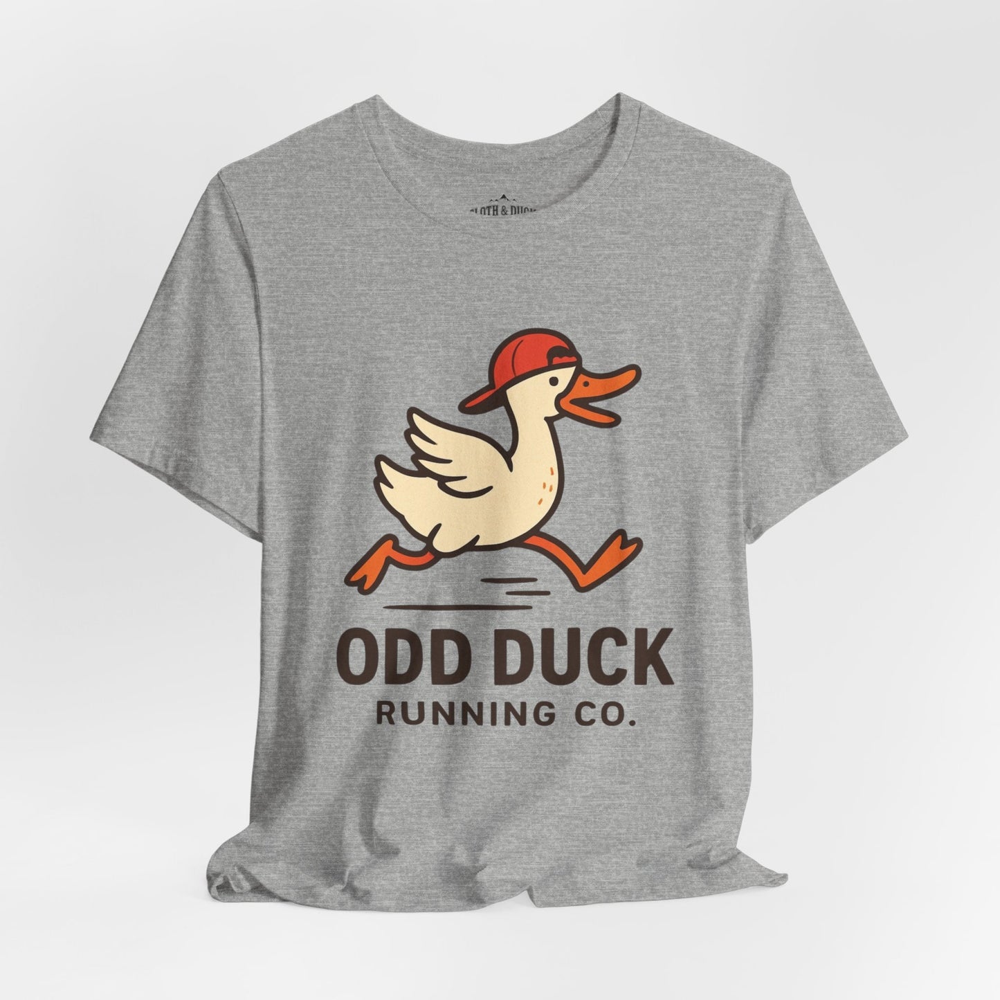 Odd Duck Running Tee - Embrace the Odd - Athletic Heather - Sloth & Duck