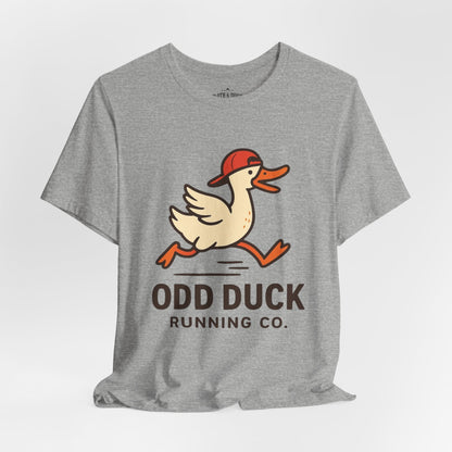 Odd Duck Running Tee - Embrace the Odd - Athletic Heather - Sloth & Duck