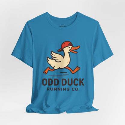 Odd Duck Running Tee - Embrace the Odd - Aqua - Sloth & Duck