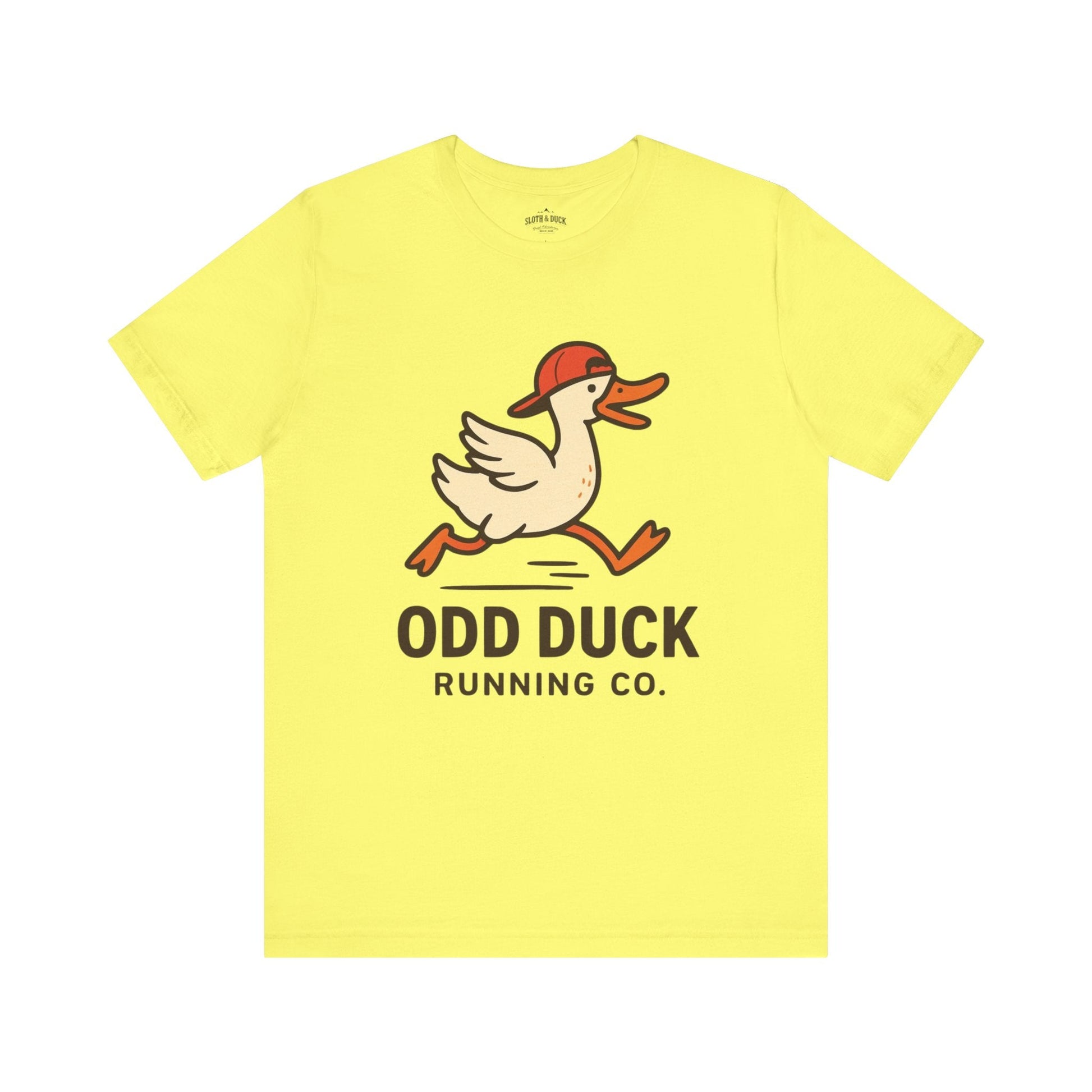 Odd Duck Running Tee - Embrace the Odd - Yellow - Sloth & Duck