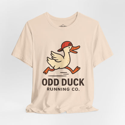 Odd Duck Running Tee - Embrace the Odd - Soft Cream - Sloth & Duck