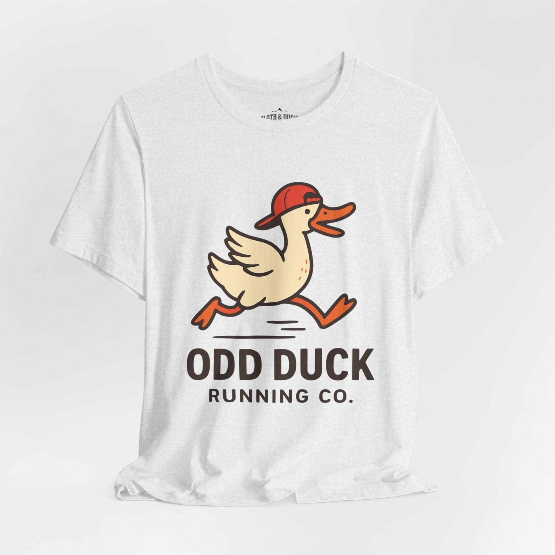 Odd Duck Running Tee - Embrace the Odd - Ash - Sloth & Duck