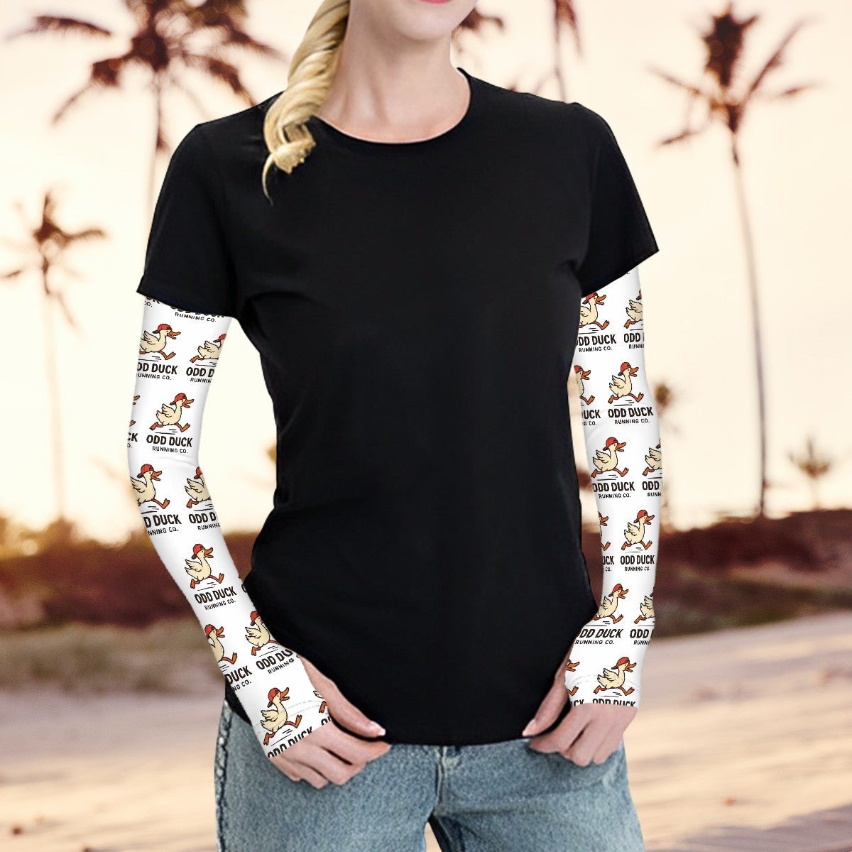 Odd Duck Sunscreen Cooling Arm Sleeves - One Size - Sloth & Duck