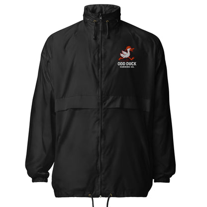 Odd Duck Unisex Windbreaker - Forest Green - Sloth & Duck
