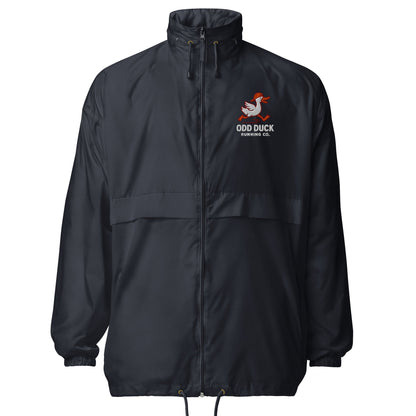 Odd Duck Unisex Windbreaker - Navy - Sloth & Duck