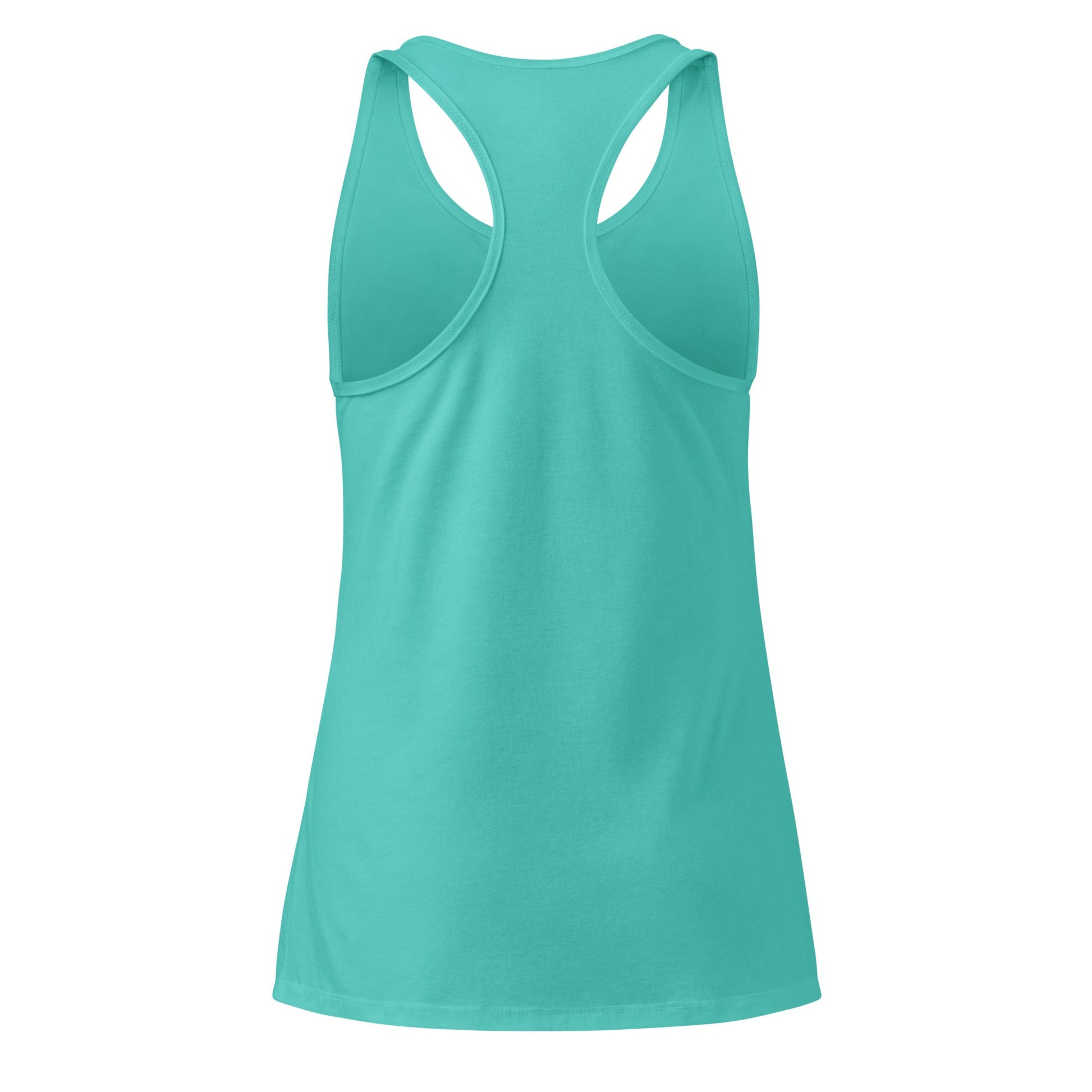Odd Duck Women’s Fitted Racerback Tank Top - Tahiti Blue - Sloth & Duck