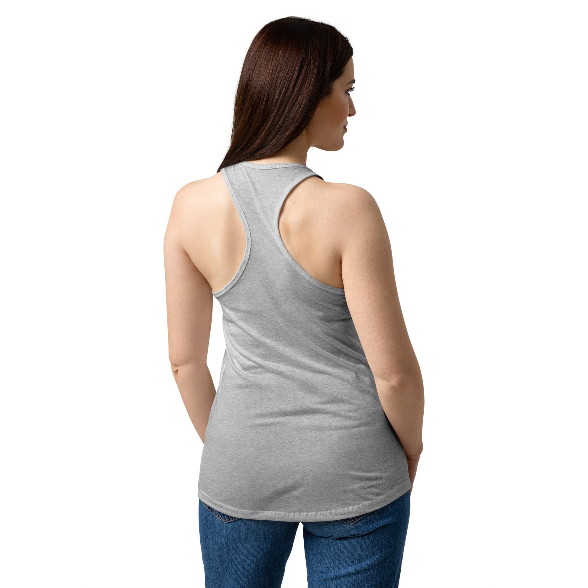 Odd Duck Women’s Fitted Racerback Tank Top - White - Sloth & Duck