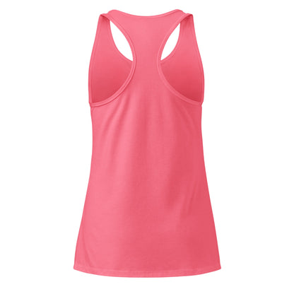 Odd Duck Women’s Fitted Racerback Tank Top - Hot Pink - Sloth & Duck
