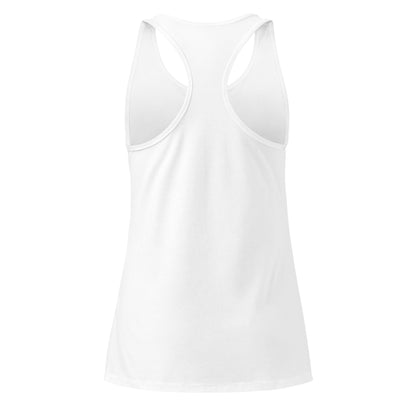 Odd Duck Women’s Fitted Racerback Tank Top - White - Sloth & Duck