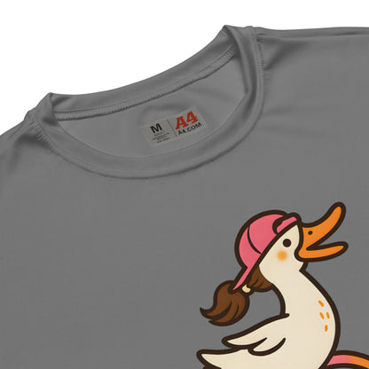 Odd Duck Womens Wicking Performance T-Shirt - White - Sloth & Duck