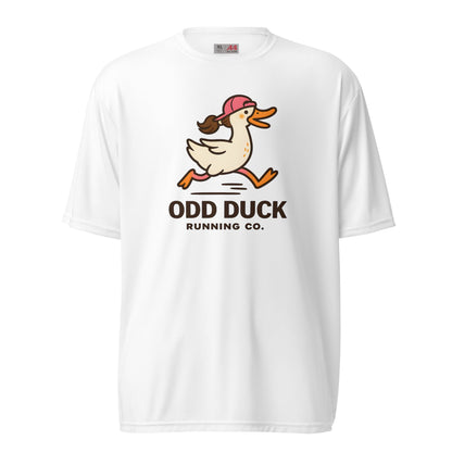 Odd Duck Womens Wicking Performance T-Shirt - White - Sloth & Duck