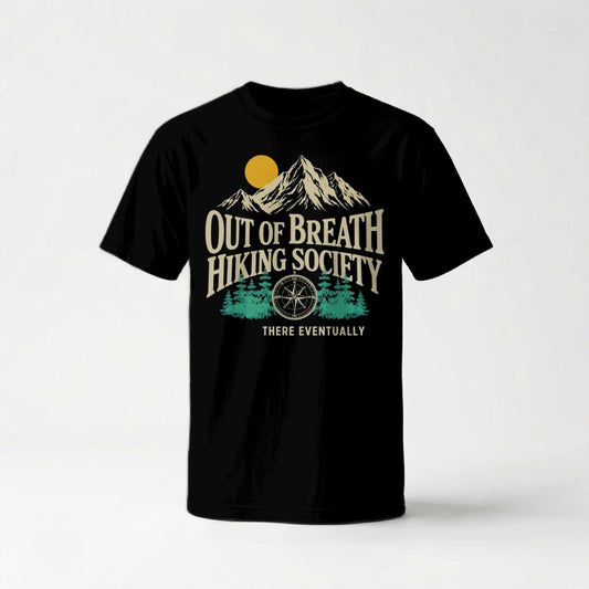 Out of Breath Hiking Society Graphic T-Shirt - S - Sloth & Duck