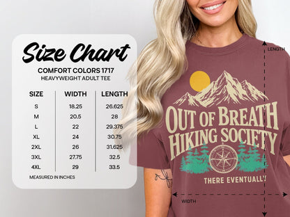 Out of Breath Hiking Society Graphic T-Shirt - S - Sloth & Duck
