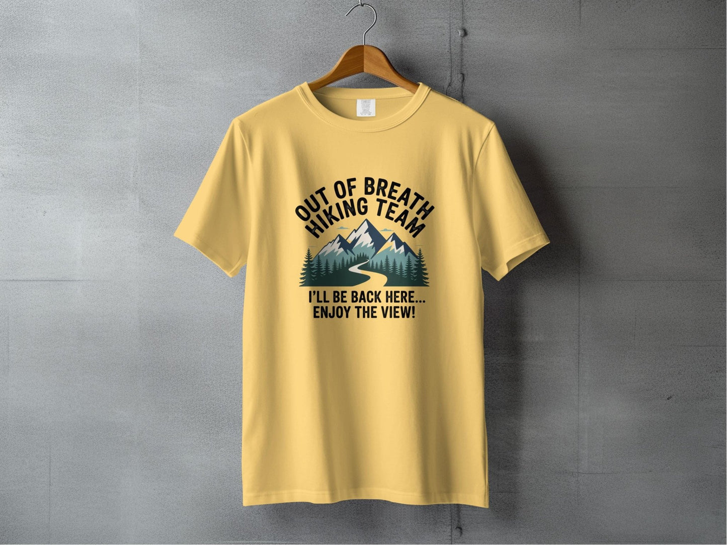 "Out of Breath Hiking Team" T Shirt - S - Sloth & Duck