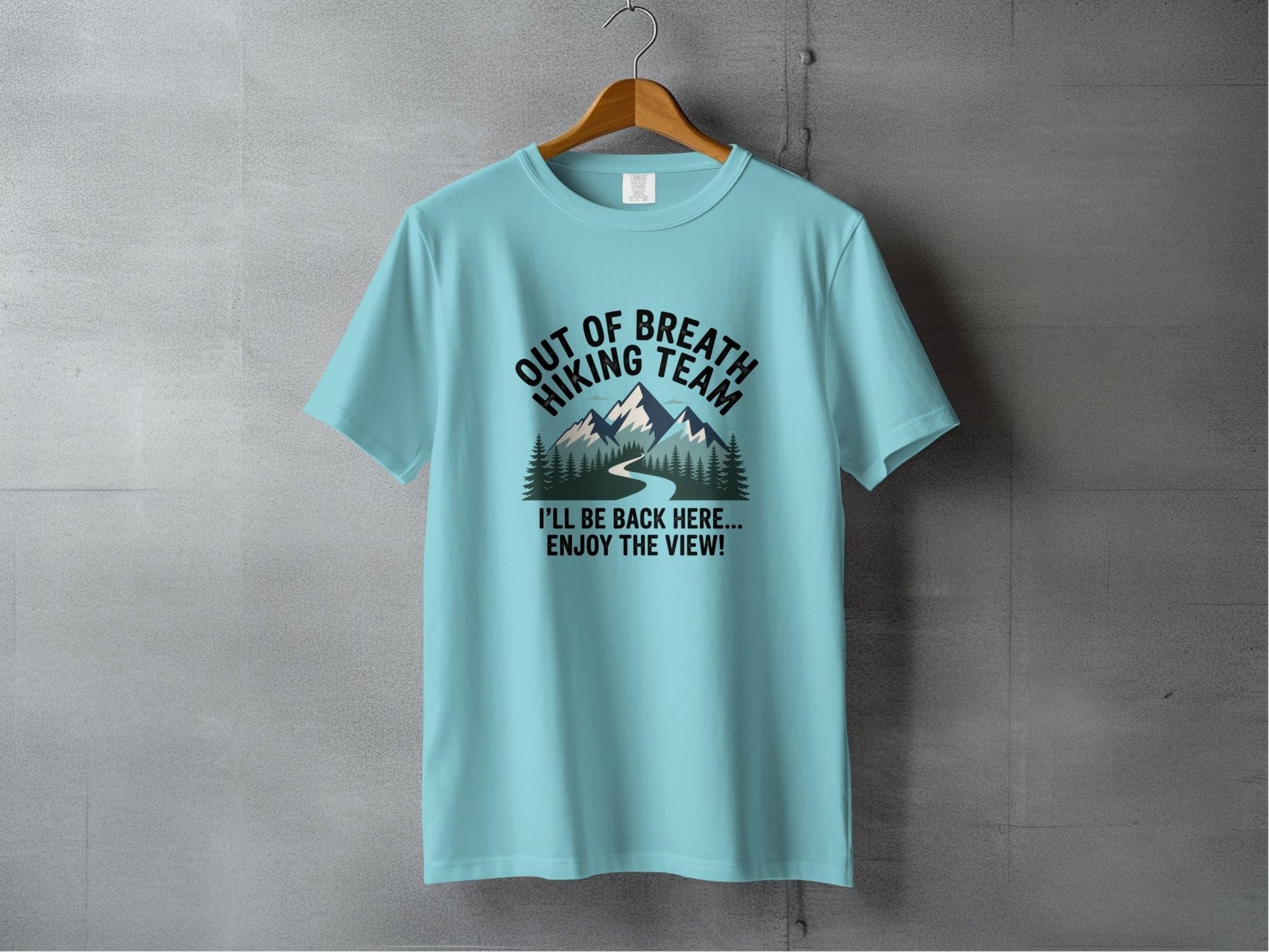 "Out of Breath Hiking Team" T Shirt - S - Sloth & Duck