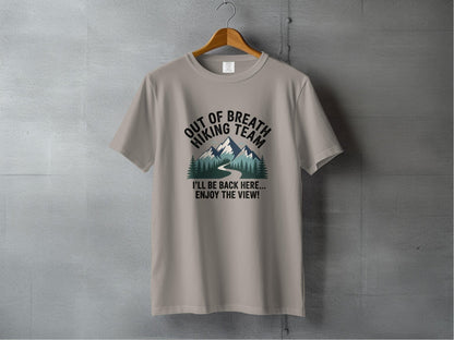 "Out of Breath Hiking Team" T Shirt - S - Sloth & Duck