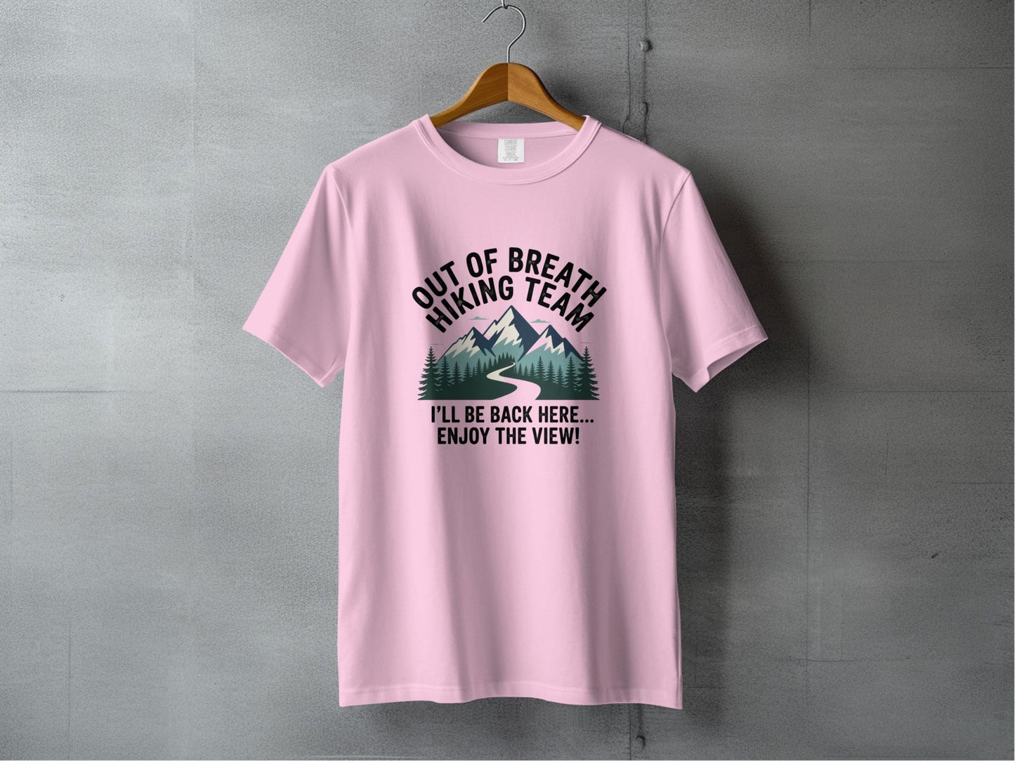 "Out of Breath Hiking Team" T Shirt - S - Sloth & Duck