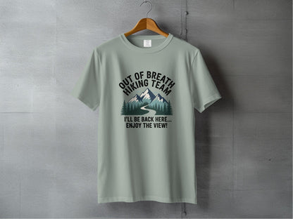 "Out of Breath Hiking Team" T Shirt - S - Sloth & Duck