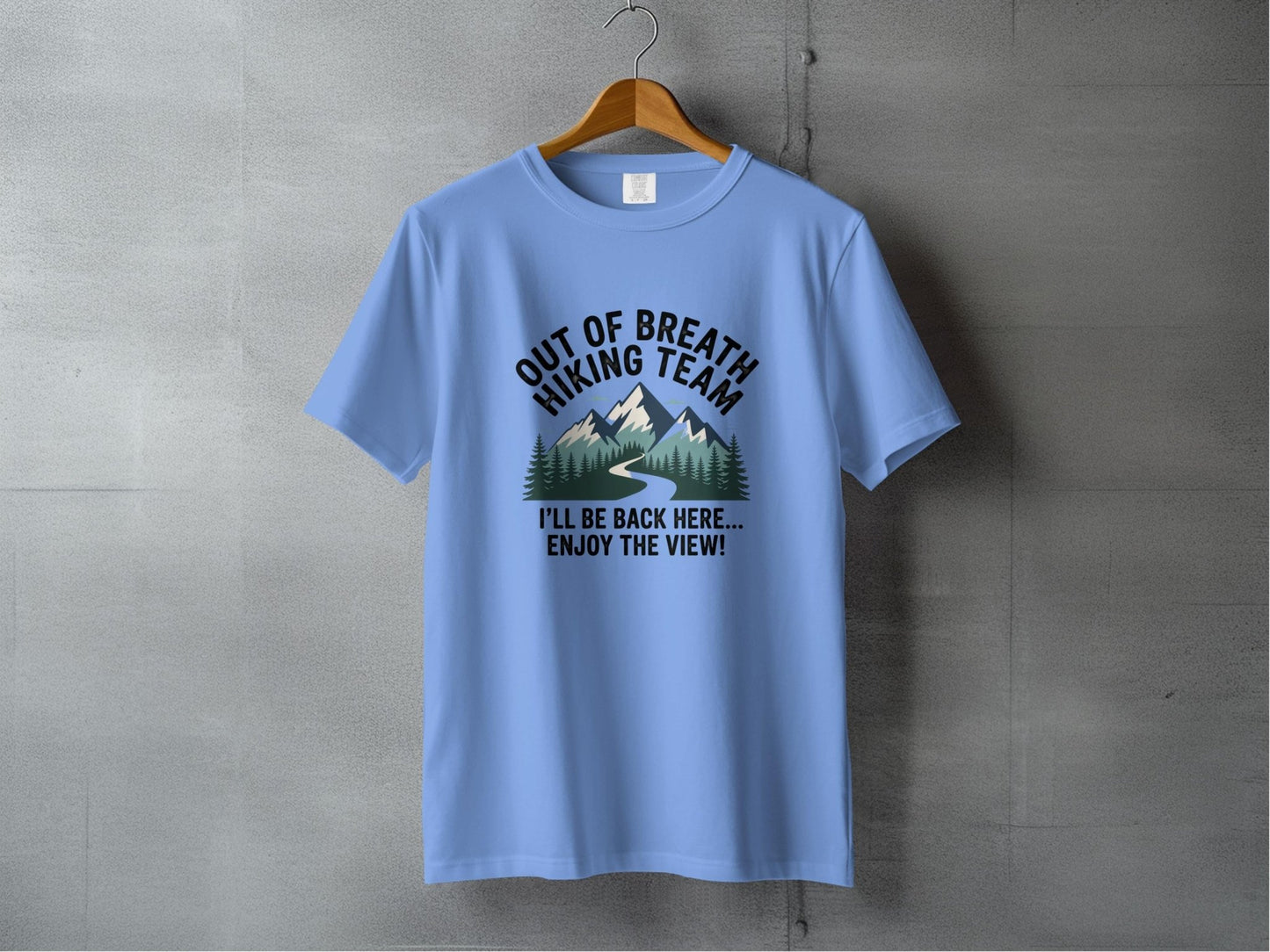 "Out of Breath Hiking Team" T Shirt - S - Sloth & Duck