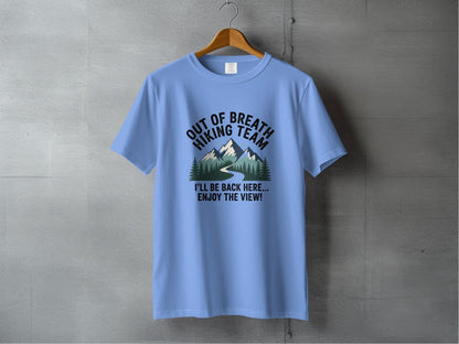 "Out of Breath Hiking Team" T Shirt - S - Sloth & Duck