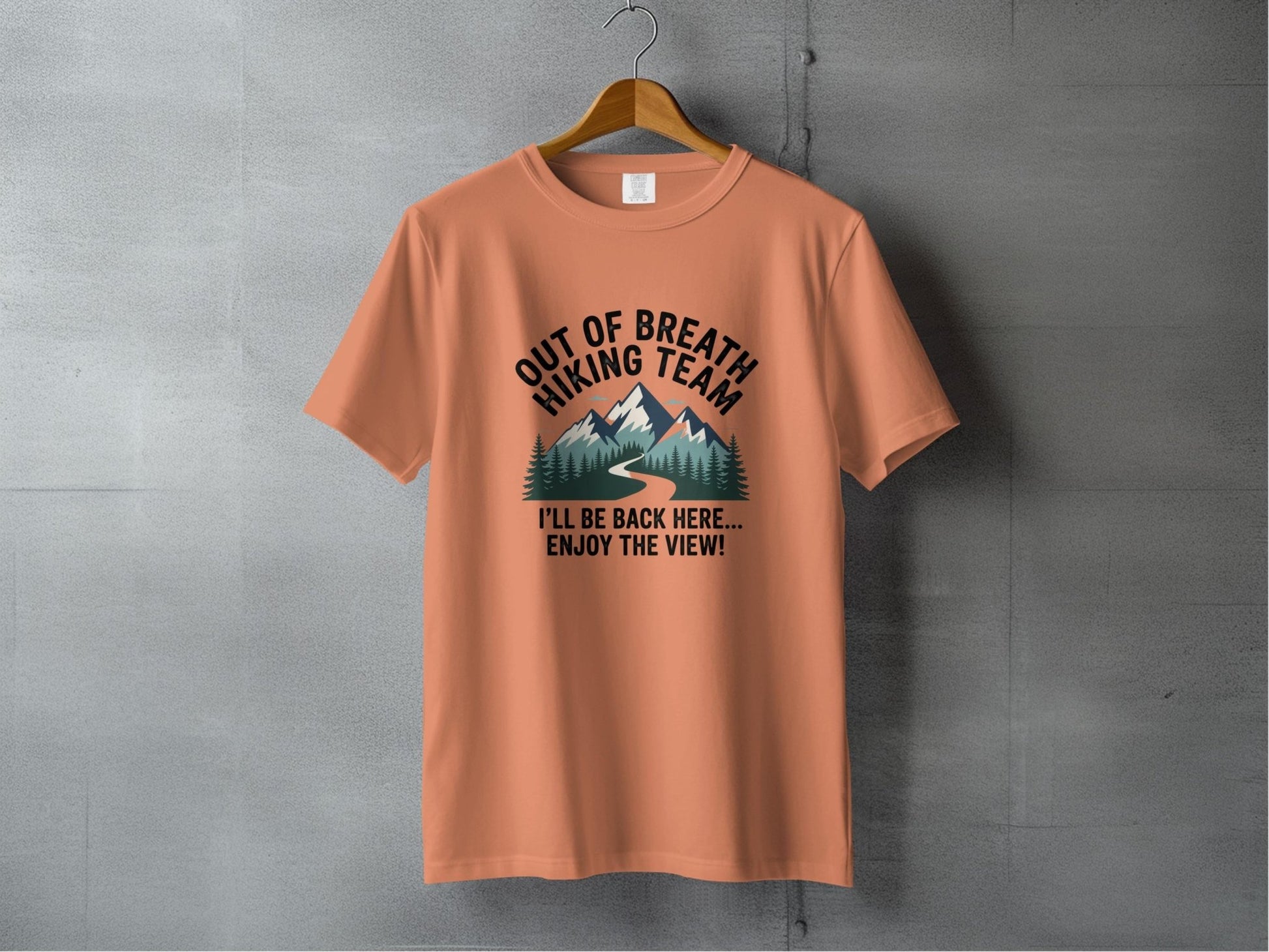 "Out of Breath Hiking Team" T Shirt - S - Sloth & Duck