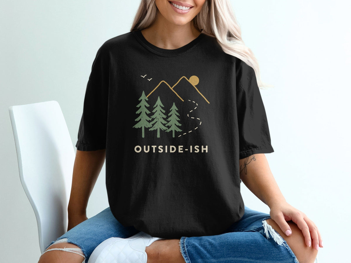 OUTSIDE-ISH Outdoor Adventure T-Shirt -S - Sloth & Duck