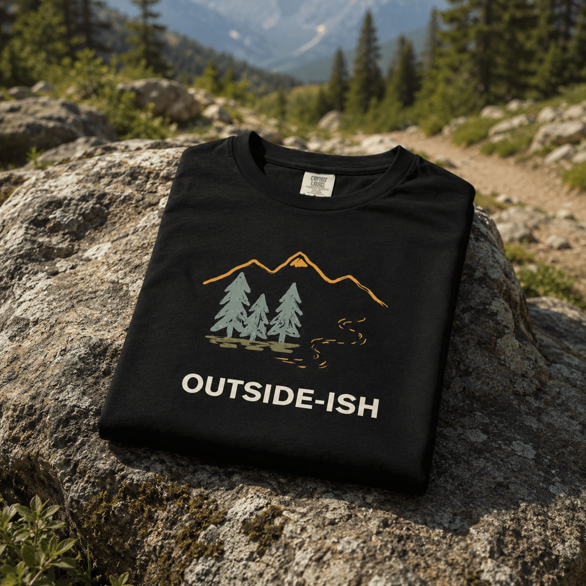 OUTSIDE-ISH Outdoor Adventure T-Shirt -S - Sloth & Duck