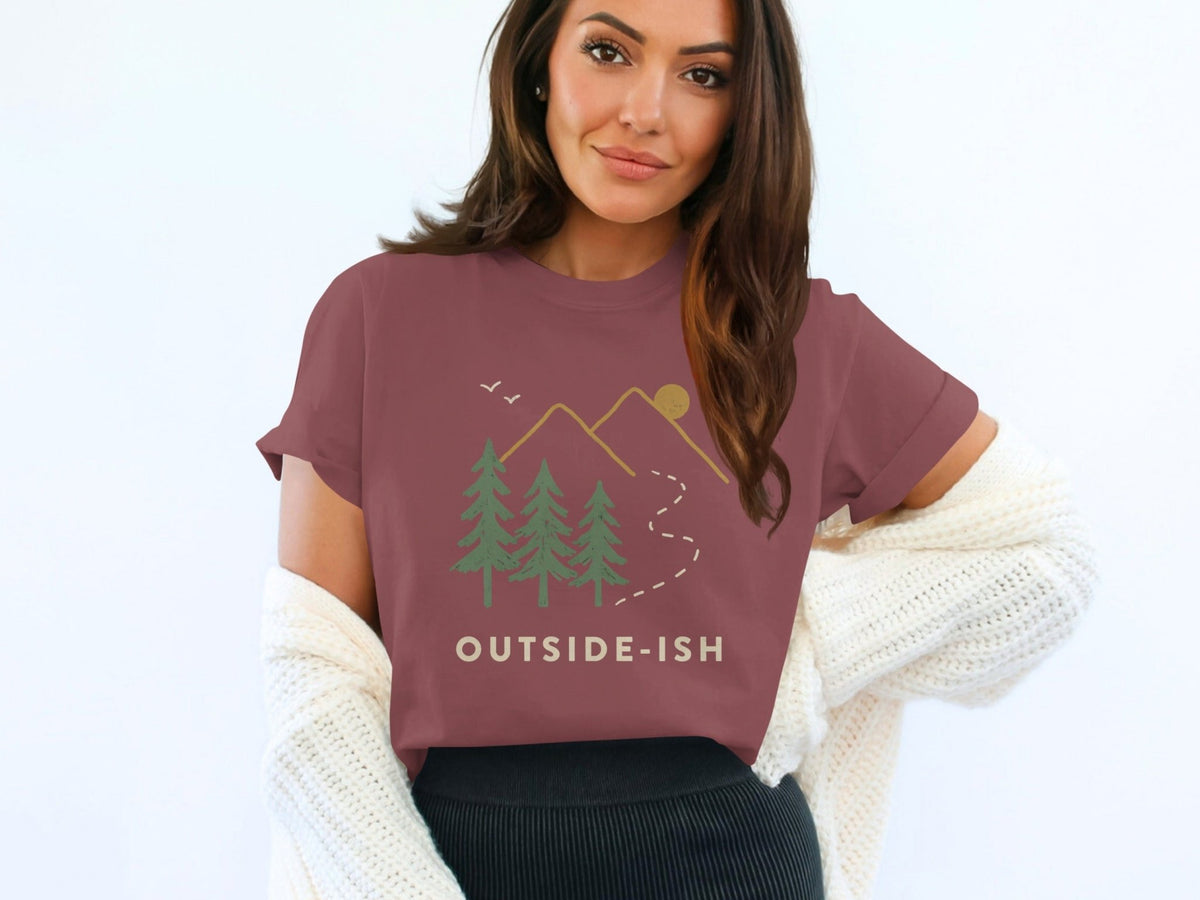OUTSIDE-ISH Outdoor Adventure T-Shirt -S - Sloth & Duck