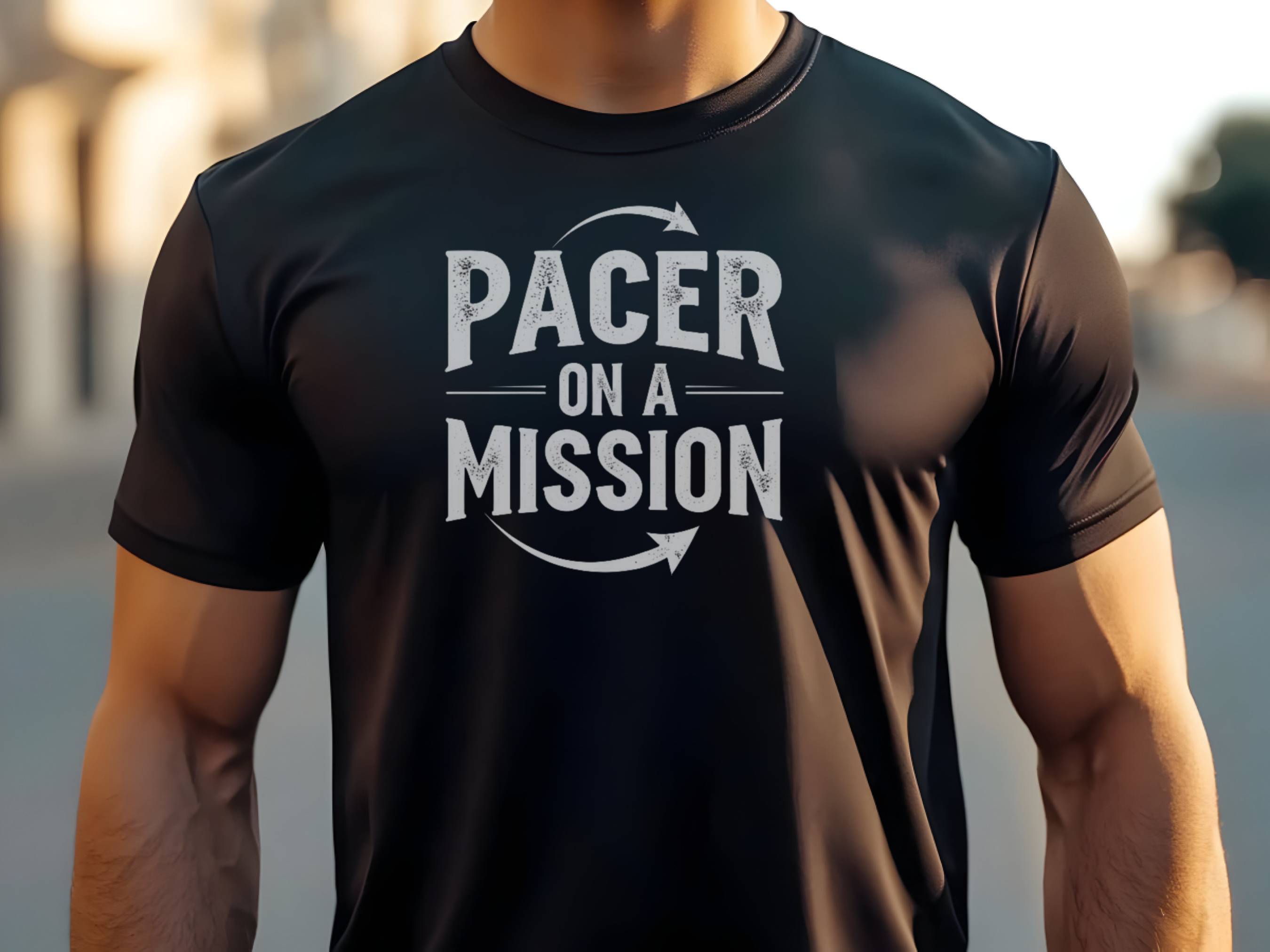 pacer on a mission black shirt