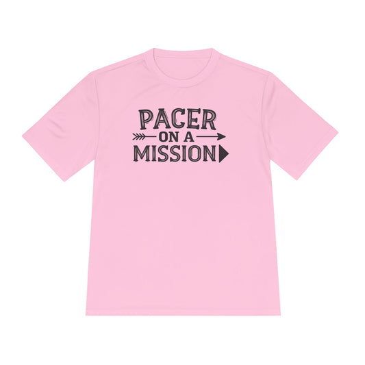 pacer on a mission light pink shirt