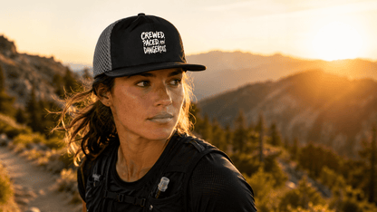 Performance Trail Running Hat - Black/ Charcoal - Sloth & Duck