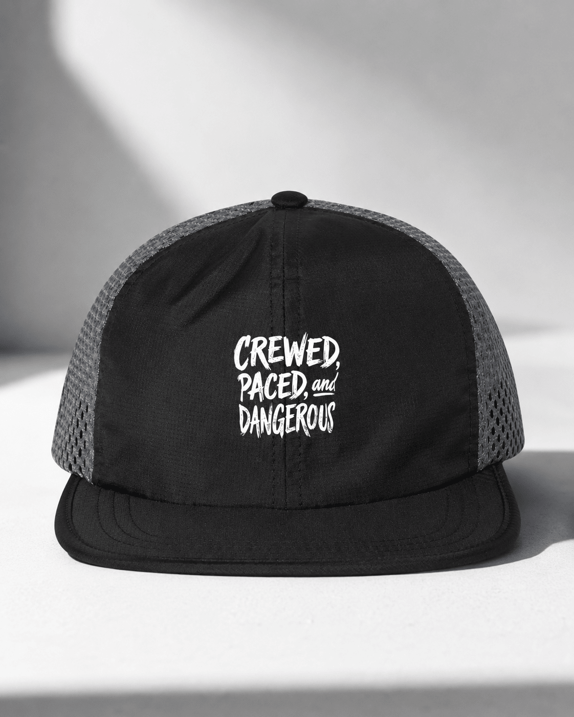 Performance Trail Running Hat - Black/ Charcoal - Sloth & Duck