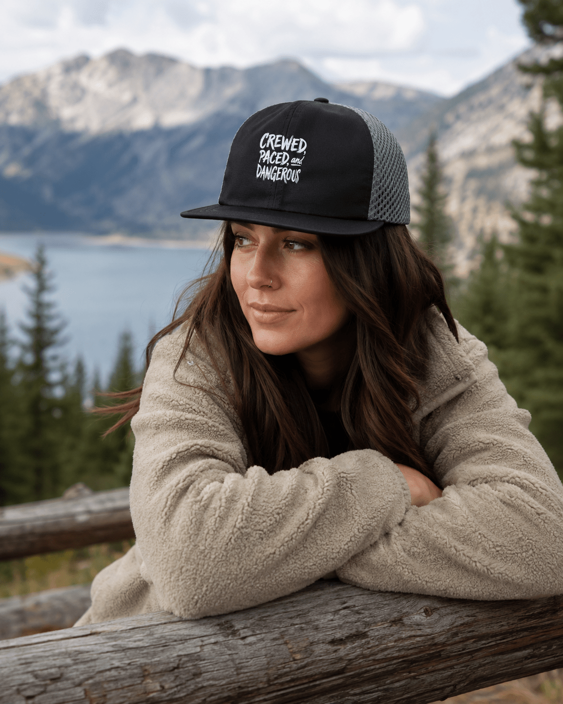 Performance Trail Running Hat - Black/ Charcoal - Sloth & Duck