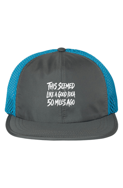 Performance Trail Running Hat - Charcoal/ Cyan - Sloth & Duck