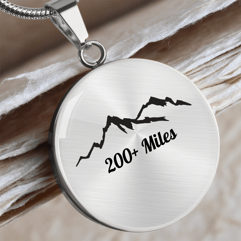 Personalized 200 Miles Pendant - Luxury Necklace (Gold) - Sloth & Duck