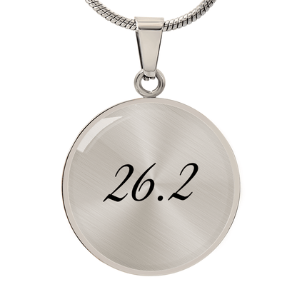 Personalized 26.2 Marathon Necklace - Luxury Necklace (Silver) - Sloth & Duck