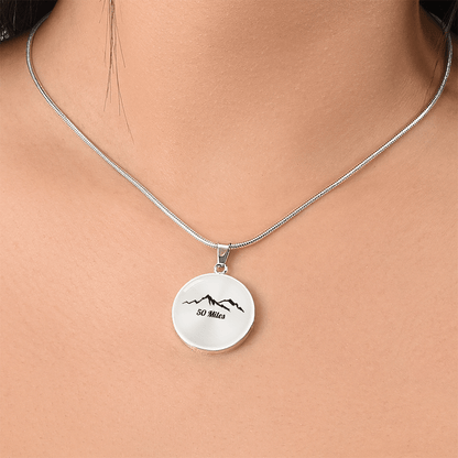 Personalized 50 Miles Necklace - Luxury Necklace (Gold) - Sloth & Duck