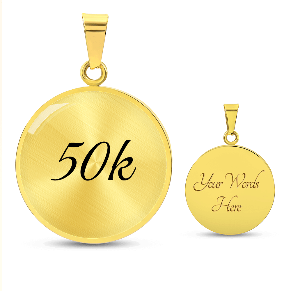 Personalized 50k Ultra Necklace - Luxury Necklace (Gold) - Sloth & Duck