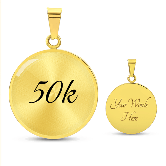 Personalized 50k Ultra Necklace - Luxury Necklace (Gold) - Sloth & Duck